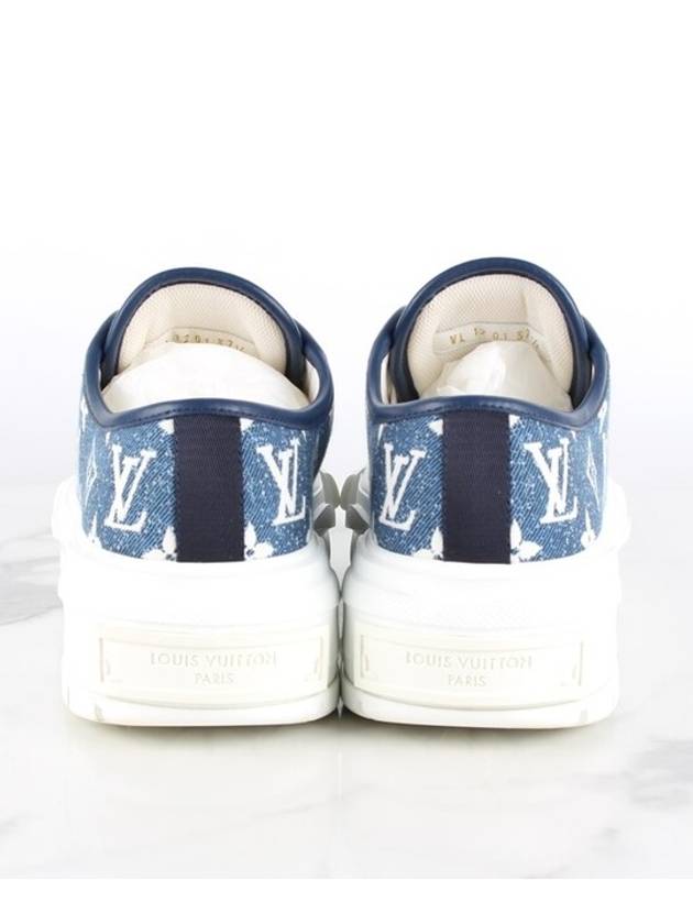 LV Squad Denim Sneakers 37 5 245 - LOUIS VUITTON - BALAAN 4