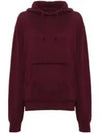 Men's Embroidered Logo Cotton Oversized Hood Bordeaux - MAISON MARGIELA - BALAAN 2