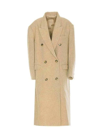 Lexana Wool Blend Double Coat Ecru - ISABEL MARANT - BALAAN 2