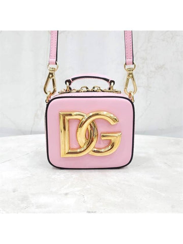 Lux You DG logo calfskin micro bag pink - DOLCE&GABBANA - BALAAN 1