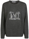 Palato Wool Knit Top Dark Grey - MAX MARA - BALAAN 2