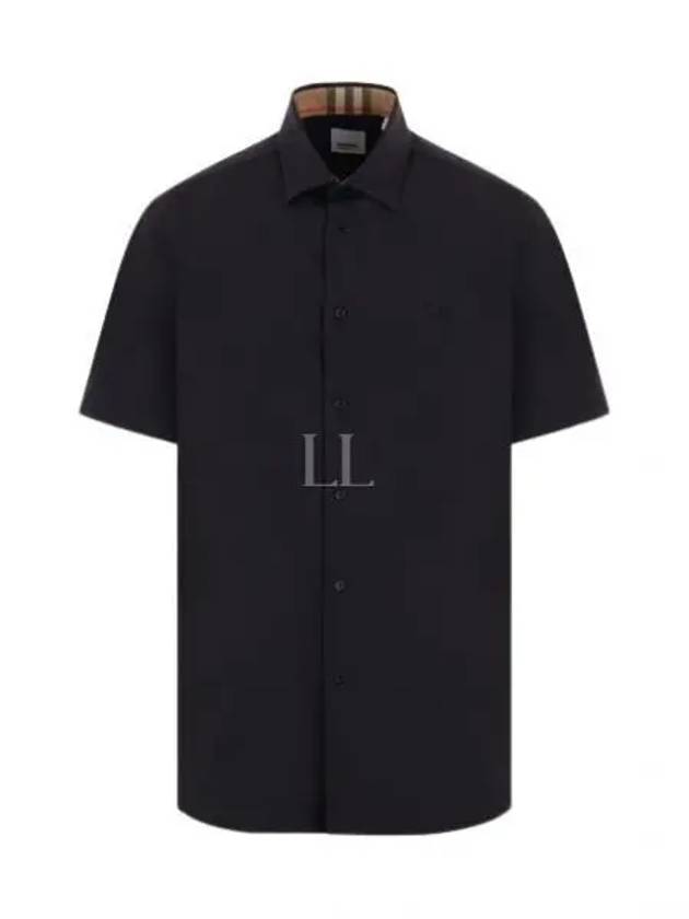 Organic Cotton Polo Shirt Black - BURBERRY - BALAAN 2