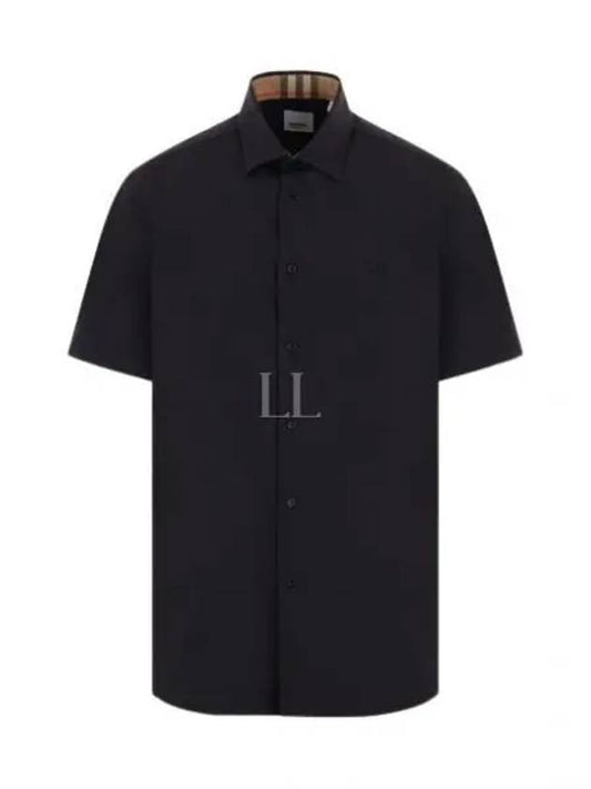 Organic Cotton Polo Shirt Black - BURBERRY - BALAAN 2