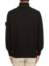 Wappen Patch Loose Fit Cotton Turtleneck Black - STONE ISLAND - BALAAN 4