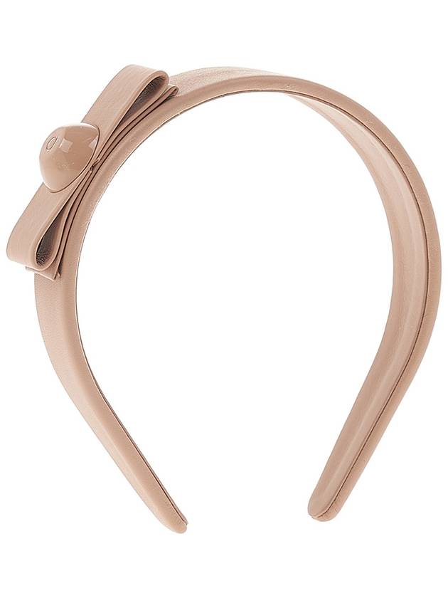 Women's Vara Bow Hairband Beige - SALVATORE FERRAGAMO - BALAAN 2