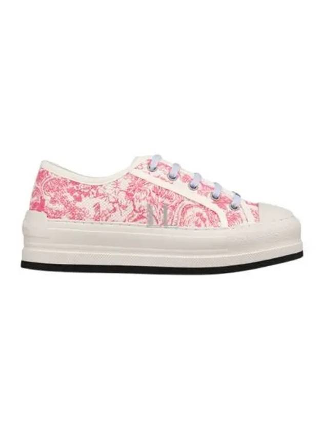 Walk NDior Toile De Jouy Sauvage Motif Platform Low Top Sneakers Candy Pink - DIOR - BALAAN 2