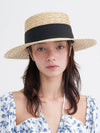 Classic Straw Boater Hat Beige - BROWN HAT - BALAAN 2