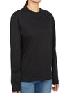 Women's Organic Cotton Long Sleeve T Shirt 3 Pack Black - JIL SANDER - BALAAN 5