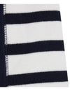 4-Bar Striped Cotton Short Sleeve T-Shirt Navy - THOM BROWNE - BALAAN 6