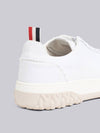 Frayed Canvas Cable Knit Sole Field Shoes White - THOM BROWNE - BALAAN 5