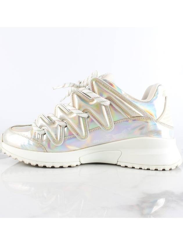 Zigzag metal leather sneakers - LOUIS VUITTON - BALAAN 8