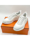 Bouncing Sneakers Mesh Suede Goatskin Blanc - HERMES - BALAAN 4