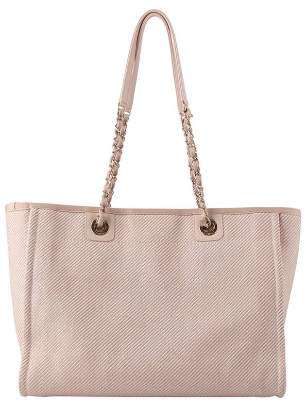 A67001 Deauville Shopper Chain Shoulder Bag Medium 34220K - CHANEL - BALAAN 3