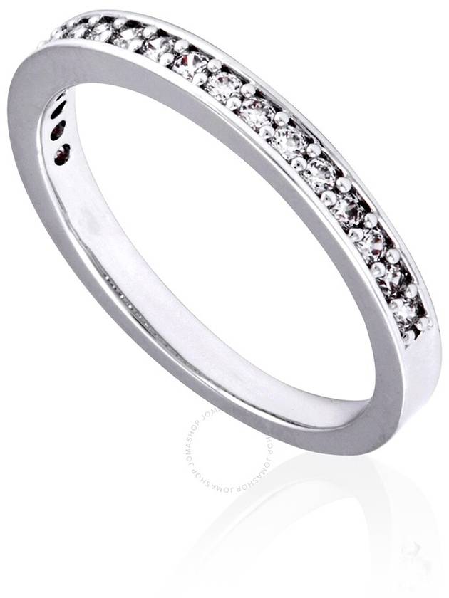 Matrix Rhodium Plated Ring Silver - SWAROVSKI - BALAAN 3