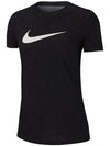 Dri Fit Training Running Short Sleeve T-Shirt Black - NIKE - BALAAN 1