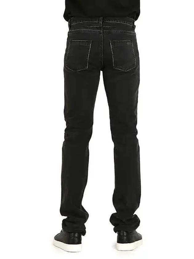 Black washed denim slim pants 1355610466001 - GIVENCHY - BALAAN 7