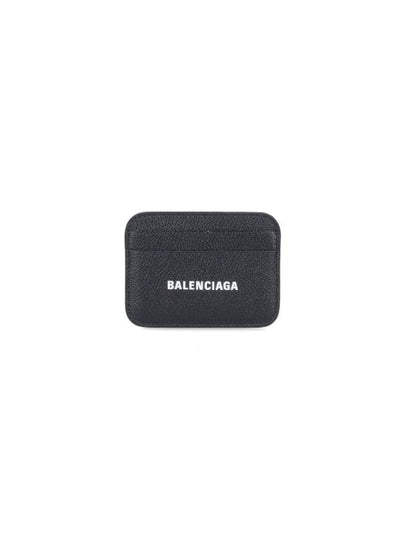 Cash Logo 2 Fold Card Wallet Black - BALENCIAGA - BALAAN 2