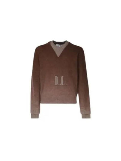 V-Neck Alpaca Blend Jumper Knit Top Brown - JW ANDERSON - BALAAN 2