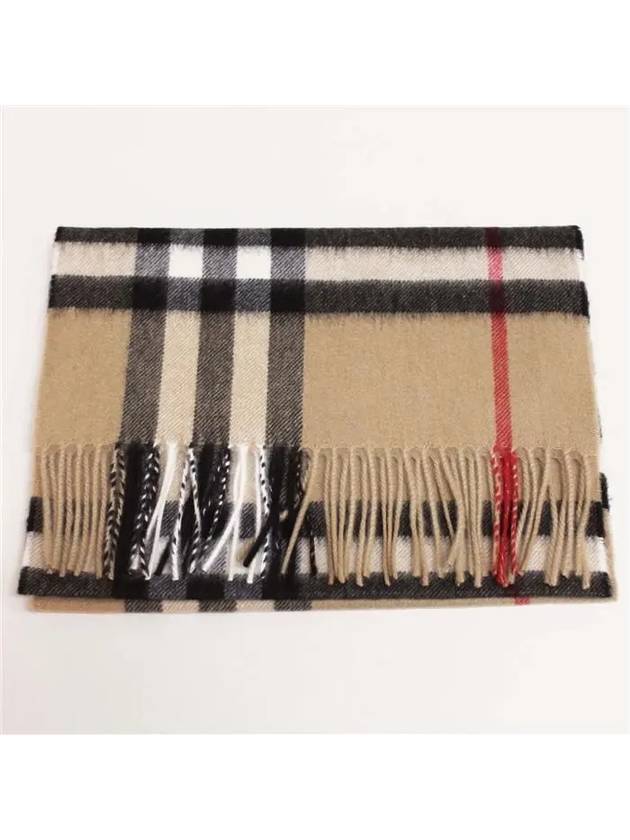 Vintage Check Cashmere Muffler Beige - BURBERRY - BALAAN 4