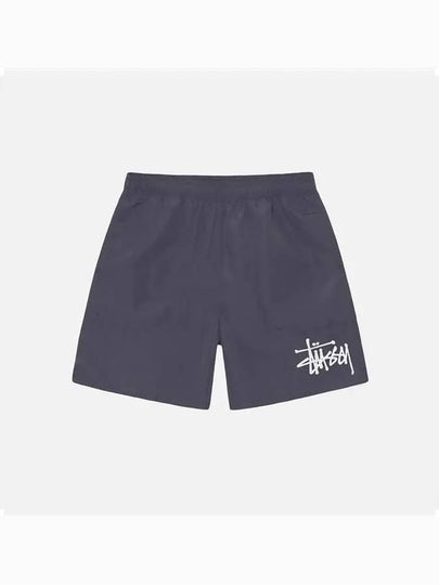 Big Basic Logo Water Shorts Grey Stone - STUSSY - BALAAN 2