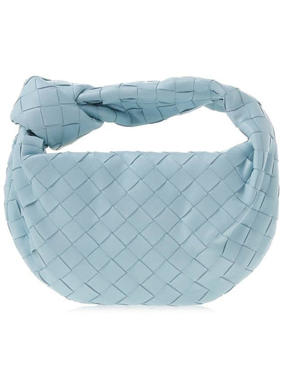 Jodie Intrecciato Small Tote Bag Teal Washed - BOTTEGA VENETA - BALAAN 2