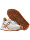 Flow Runner Nylon Suede Low Top Sneakers White - LOEWE - BALAAN 6