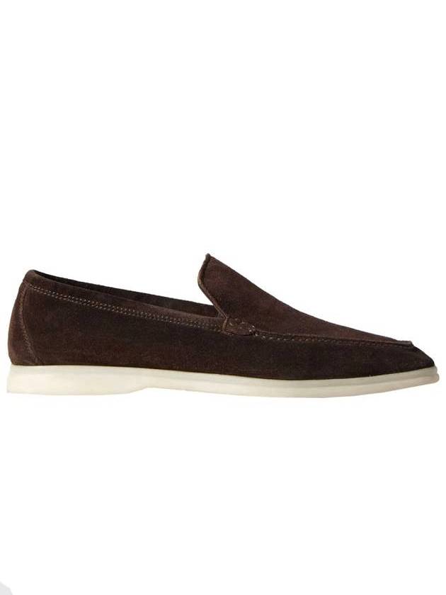 Summer Work Suede Loafers Brown - LORO PIANA - BALAAN.