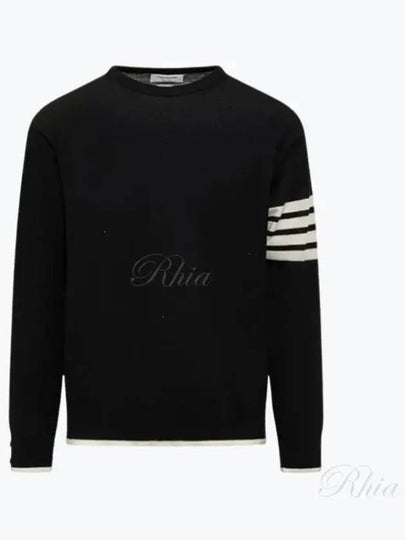 4-Bar Knit Top Black - THOM BROWNE - BALAAN 2