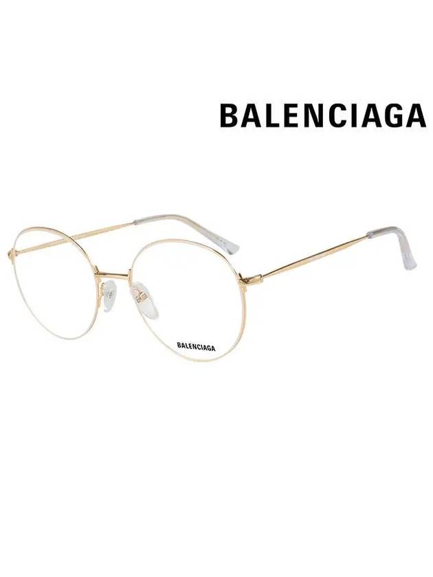 gold thin oval frame glasses - BALENCIAGA - BALAAN.