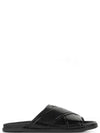 G Plage Leather Flat Sandals Slippers Black - GIVENCHY - BALAAN 2