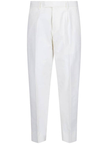 ZEGNA Trousers White - ERMENEGILDO ZEGNA - BALAAN 1