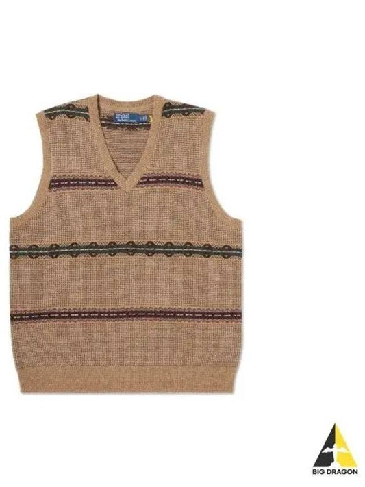 Fair Isle Wool Sweater Vest Beige - POLO RALPH LAUREN - BALAAN 1