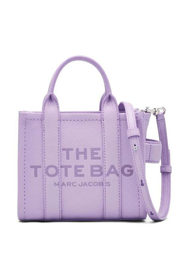 Mini Micro Leather Tote Bag Purple - MARC JACOBS - BALAAN 1