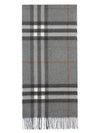 Giant Check Cashmere Scarf Grey - BURBERRY - BALAAN 2