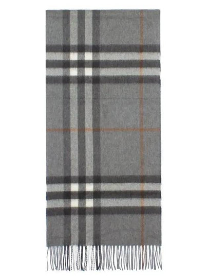 Giant Check Cashmere Scarf Grey - BURBERRY - BALAAN 2