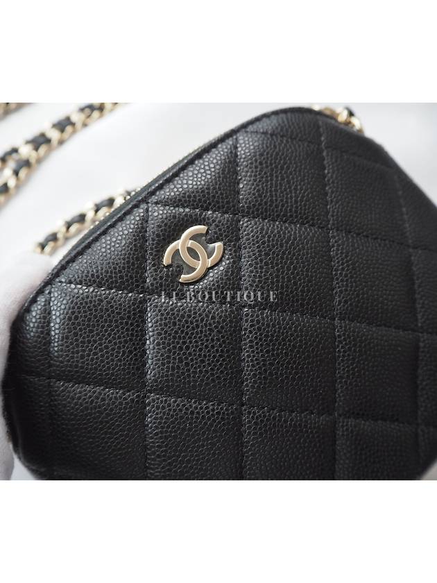 Classic Caviar Half Moon Mini Chain Bag Cross Shoulder AP4000 - CHANEL - BALAAN 6