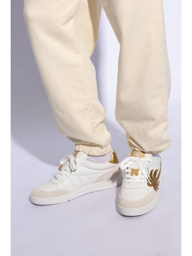 Sneakers PMIA097R24LEA0010176 BIANCO E ORO - PALM ANGELS - BALAAN 3