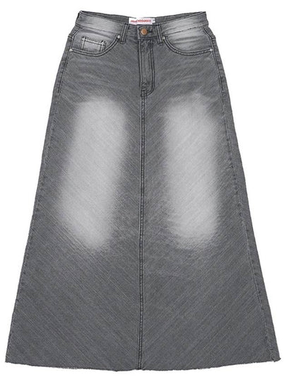 Vintage washed denim long skirt - HIGH SCHOOL DISCO - BALAAN 2