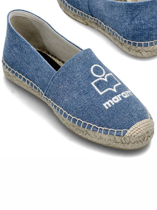 Canae Embroidered Logo Canvas Espadrille Blue - ISABEL MARANT - BALAAN 2