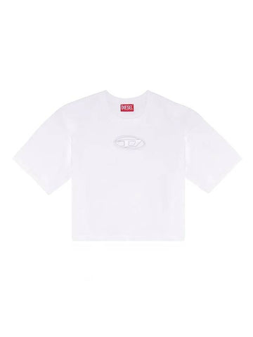 T Rowy Od Short Sleeve T-Shirt White - DIESEL - BALAAN 1