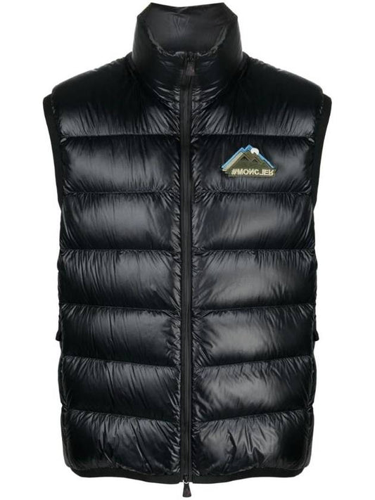 Jersey Down Vest Black - MONCLER - BALAAN 1