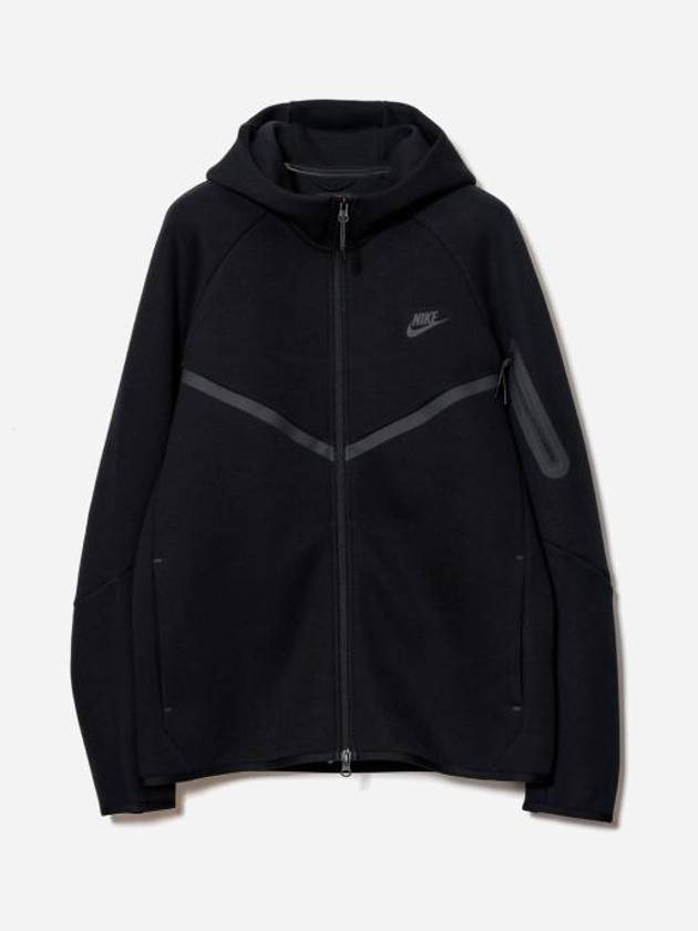 Tech Fleece Zip Up Hoodie Black - NIKE - BALAAN 2