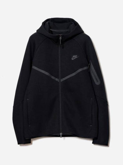 Tech Fleece Zip Up Hoodie Black - NIKE - BALAAN 2