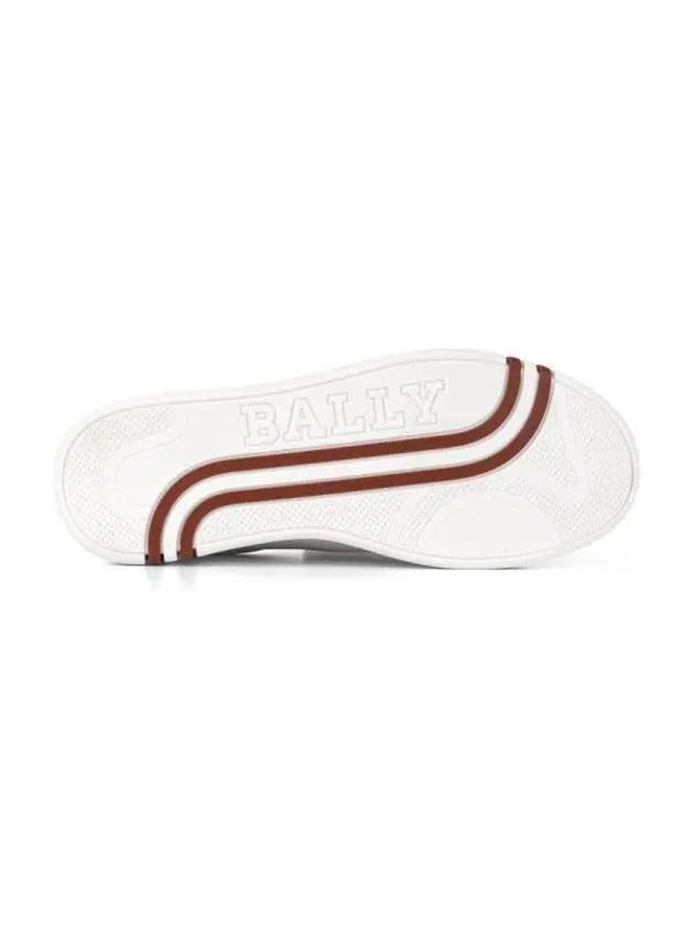 logo leather low-top sneakers white - BALLY - BALAAN 6