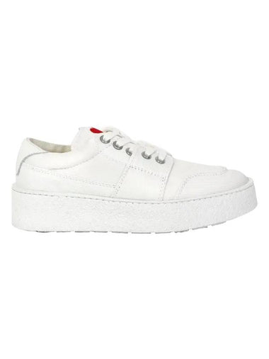 Basket Platform Heart Logo Low Top Sneakers White - AMI - BALAAN 1