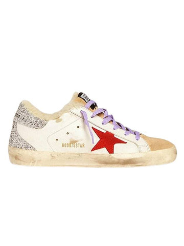 Women's Silver Tab Superstar Classic Low Top Sneakers White - GOLDEN GOOSE - BALAAN 1