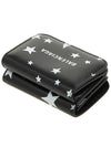 Star Logo Print Tri-Fold Half Wallet Black - BALENCIAGA - BALAAN 5