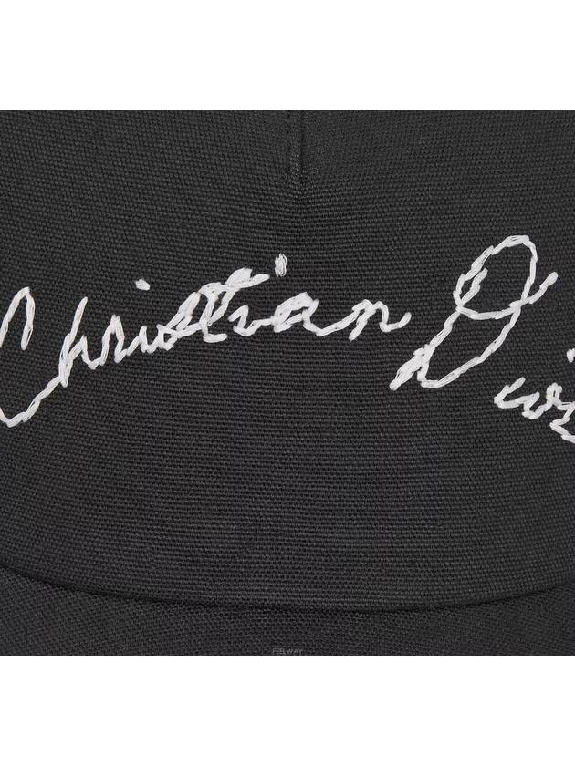 Handwritten Base Ball Cap Black - DIOR - BALAAN 6