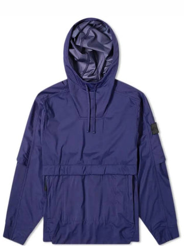 Shadow Project Waffen Hooded Jacket Men s Windbreaker Navy Blue 721940504 V0020 - STONE ISLAND - BALAAN 1