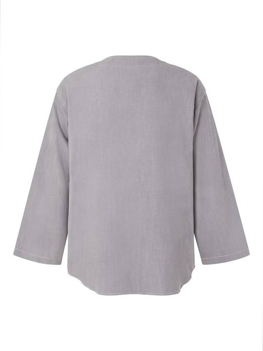 24SS Easy Shirt Light Gray MSH2097 - IFELSE - BALAAN 2